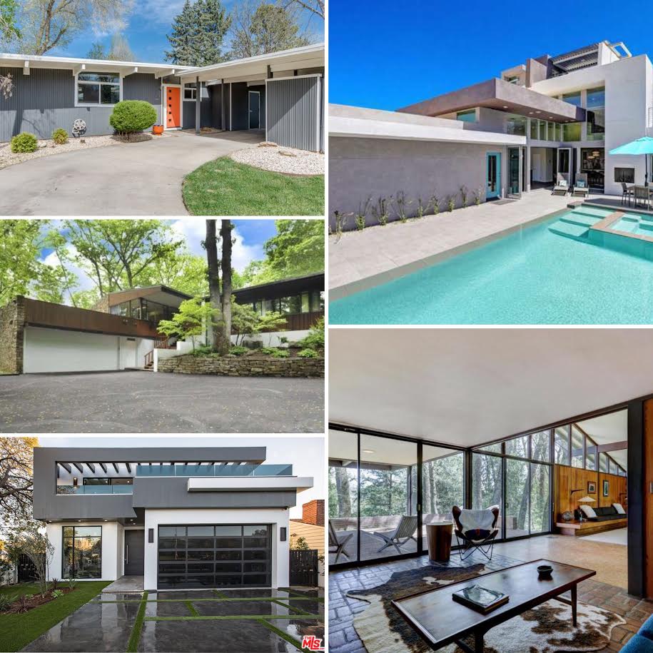 April Round Up of Modern & Mid Century Homes Around the US