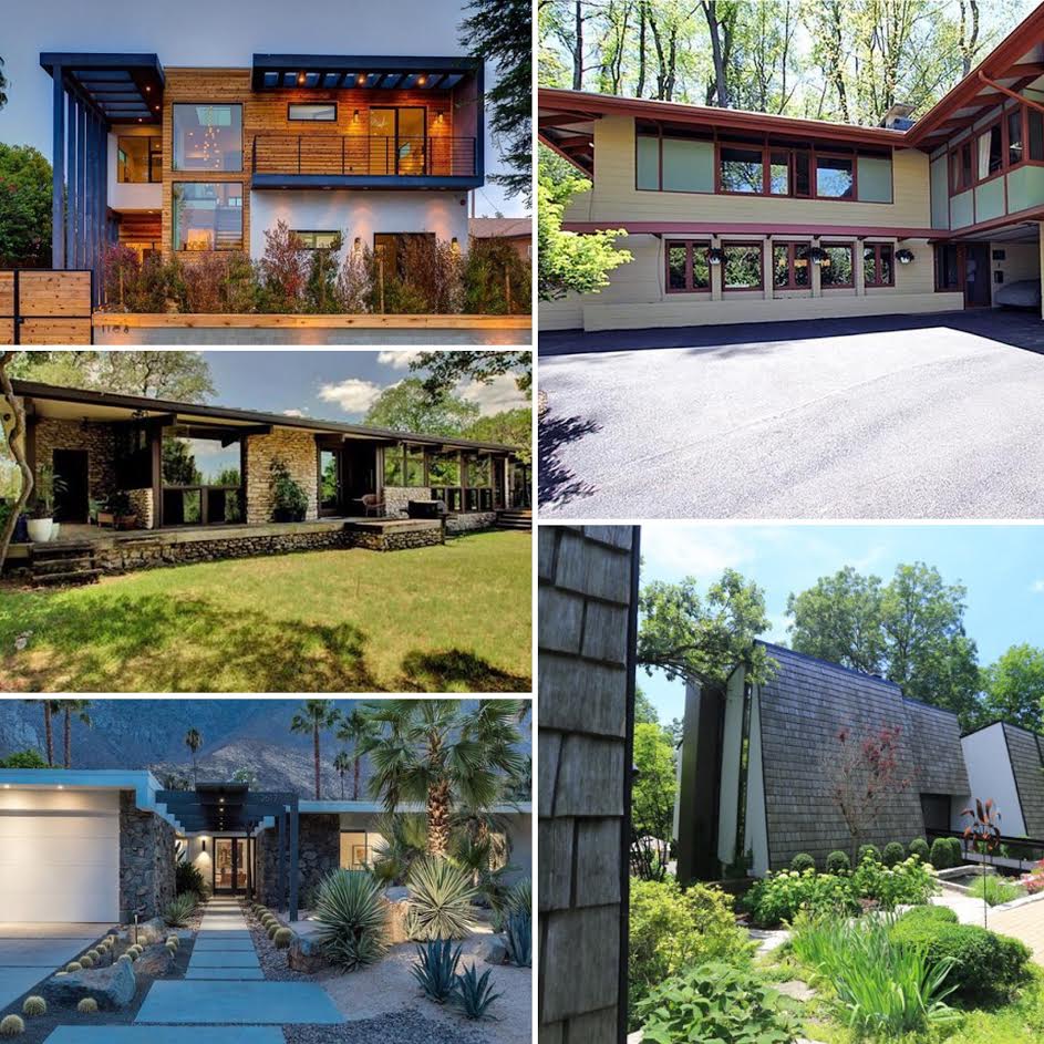 June 2017 Round Up of Modern & Mid Century Homes Around the US